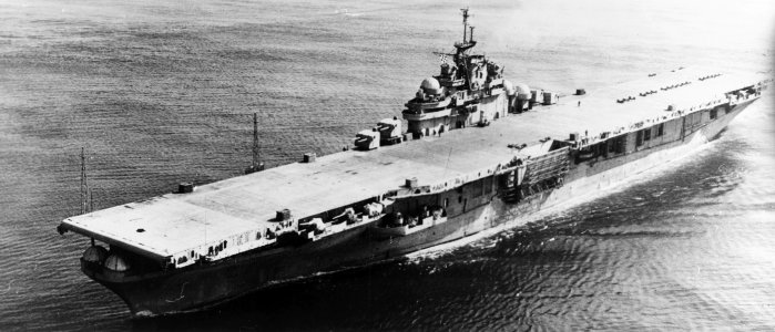 USS Shangri-La (CV-38) underway c1950