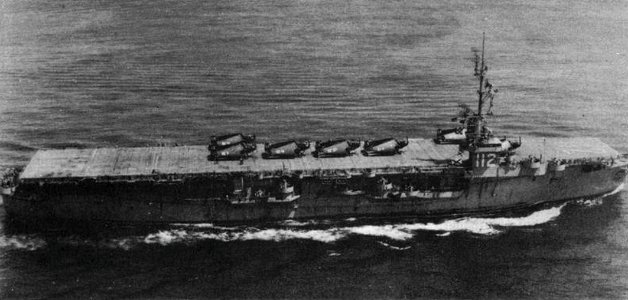 USS Siboney (CVE-112) underway at sea in 1951