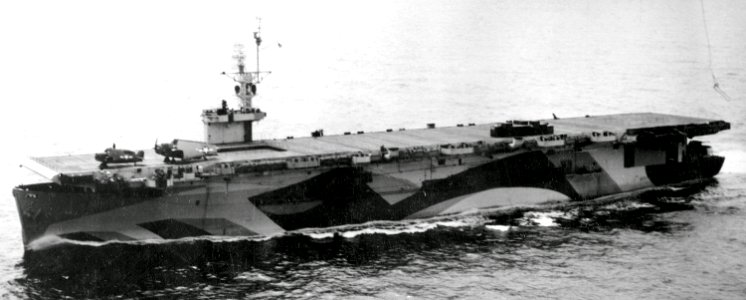 USS Shamrock Bay (CVE-84) underway off the West Coast April 1944