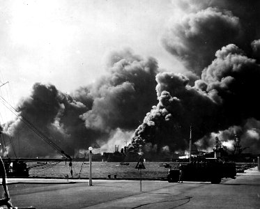USS Shaw- Pearl Harbor attack 80G32575