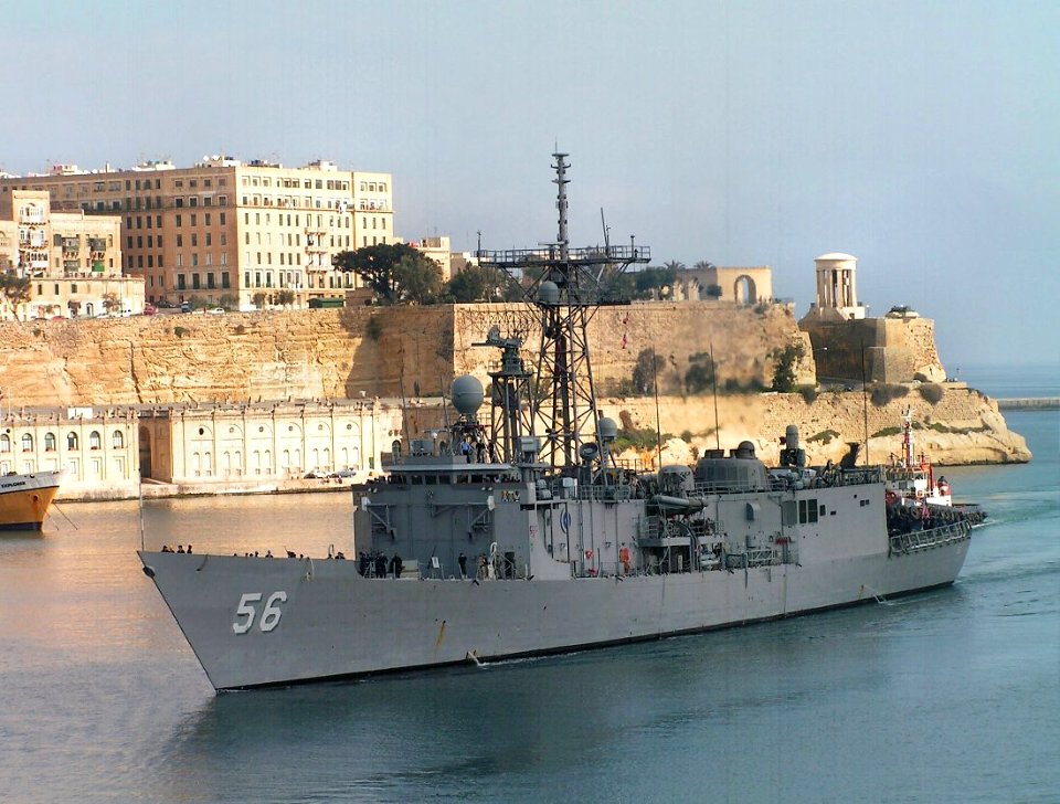 USS Simpson (FFG-56) at Malta