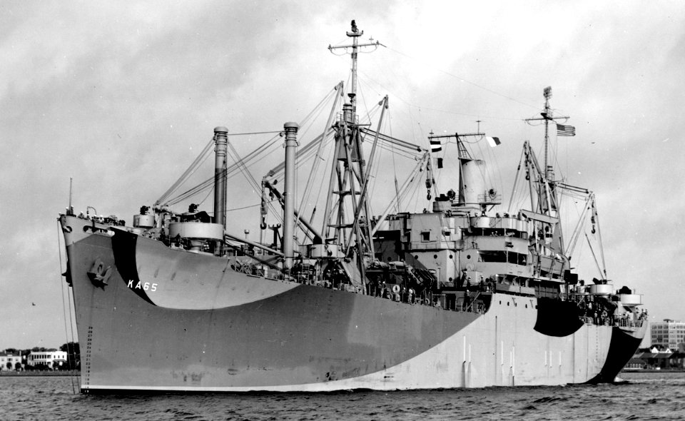 USS Shoshone (AKA-65) at Charleston, South Carolina (USA) on 29 September 1944 (BS 71683)