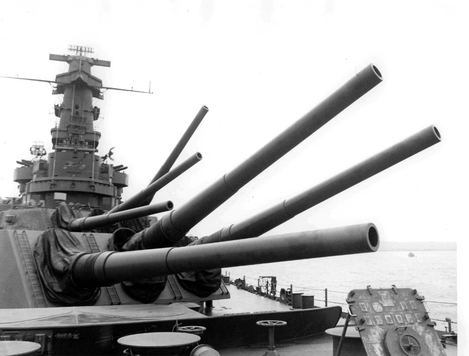 USS South Dakota (BB-57) at Scapa Flow, 1943