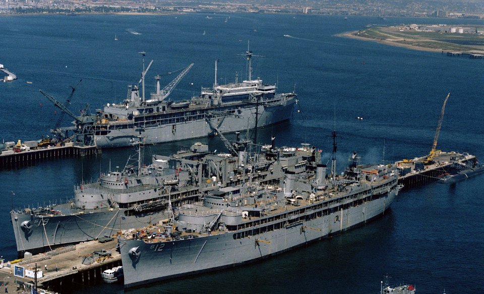 USS Sperry USS Proteus USS Dixon SanDiego 1985