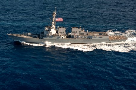 USS Stockdale underway in the South China Sea. (8476432022)