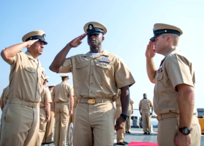 USS STOUT (DDG 55) Chief Petty Officer Pinning DEPLOYMENT 2016 160917-N-GP524-227