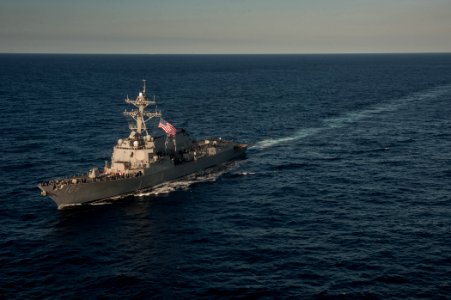 USS Stockdale underway in the South China Sea. (8476432400)