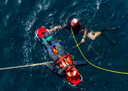 USS STOUT (DDG 55) MAN OVERBOARD DRILL 160706-N-GP524-302