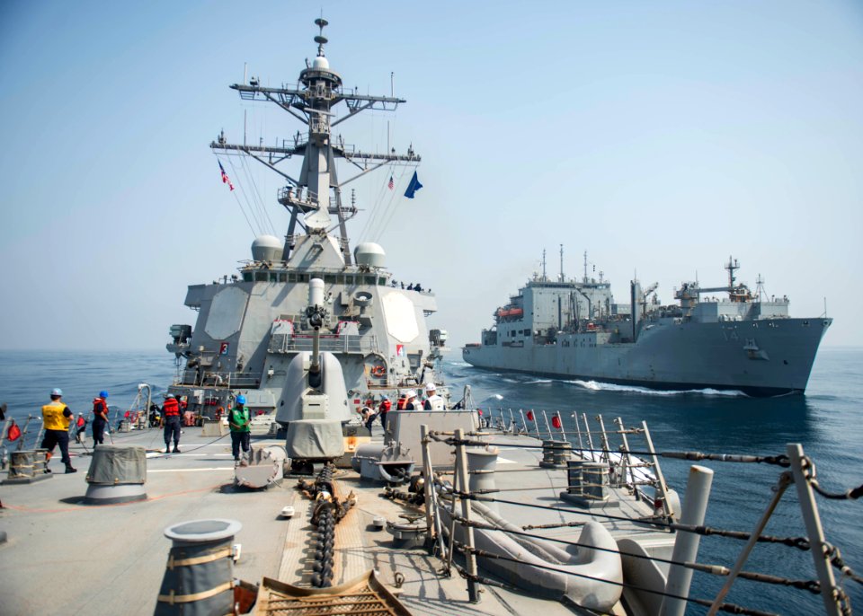 USS STOUT (DDG 55) REPLENISHMENT-AT-SEA 160704-N-GP524-280