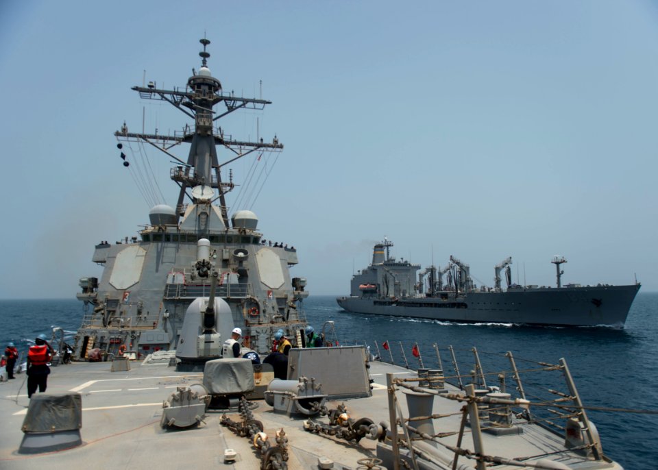 USS STOUT (DDG 55) REPLENISHMENT-AT-SEA 160725-N-GP524-529