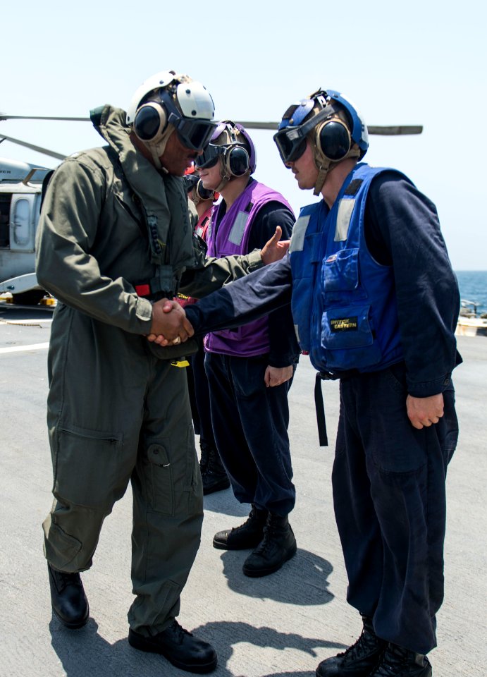 USS STOUT (DDG 55) REAR ADMIRAL WILSON VISIT 160723-N-GP524-353