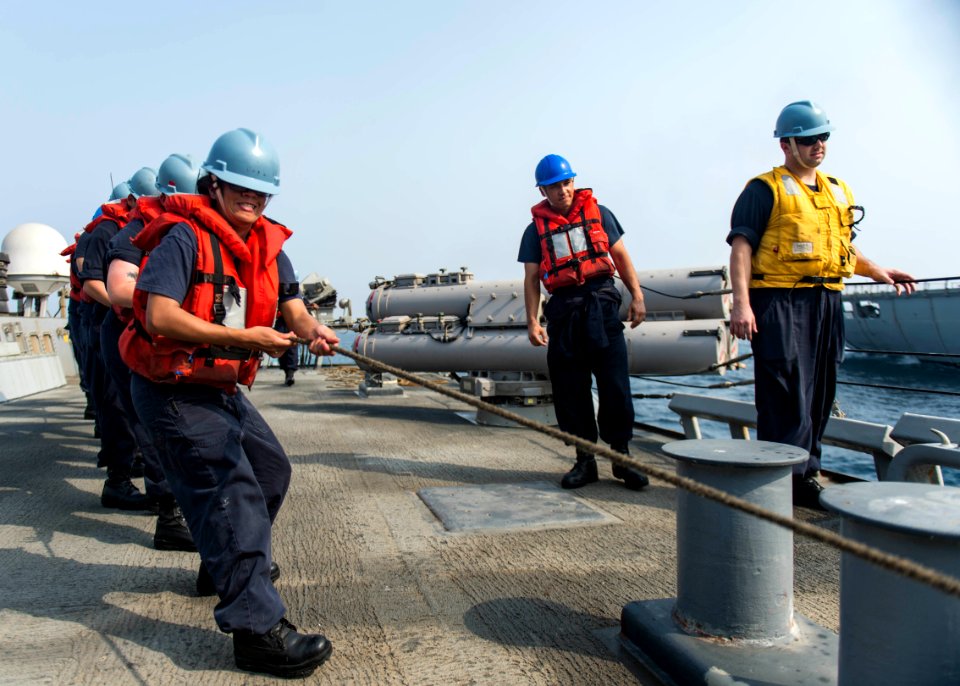 USS STOUT (DDG 55) REPLENISHMENT-AT-SEA 160725-N-GP524-214