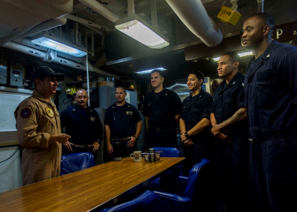 USS STOUT (DDG 55) VICE ADMIRAL DONEGAN VISIT, DEPLOYMENT 2016 160821-N-GP524-251