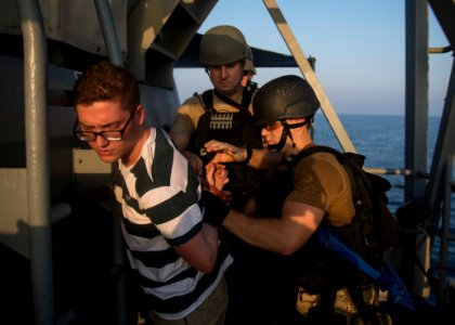 USS STOUT (DDG 55) VISIT, BOARD, SEARCH AND SEIZURE DEPLOYMENT 2016 160812-N-GP524-552