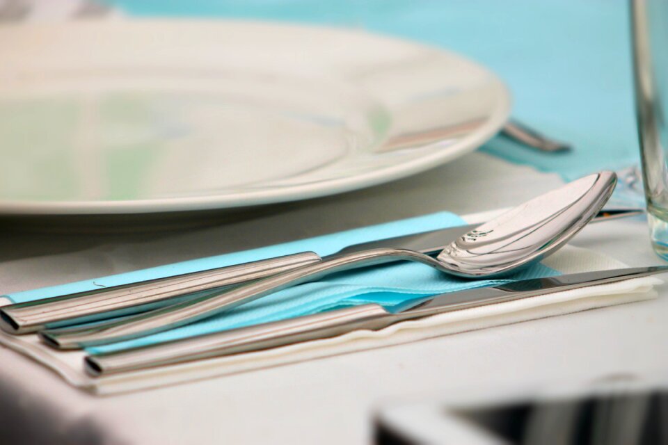 Villa place setting meal