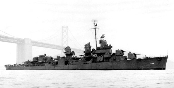 USS Taylor (DD-468) in San Francisco Bay, California (USA), on 26 January 1944 (80-G-1038542)
