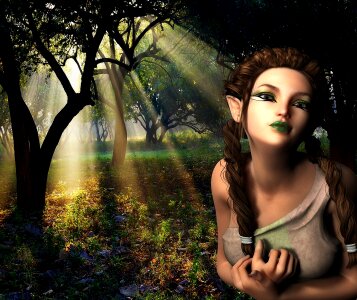 Fantasy female magic photo