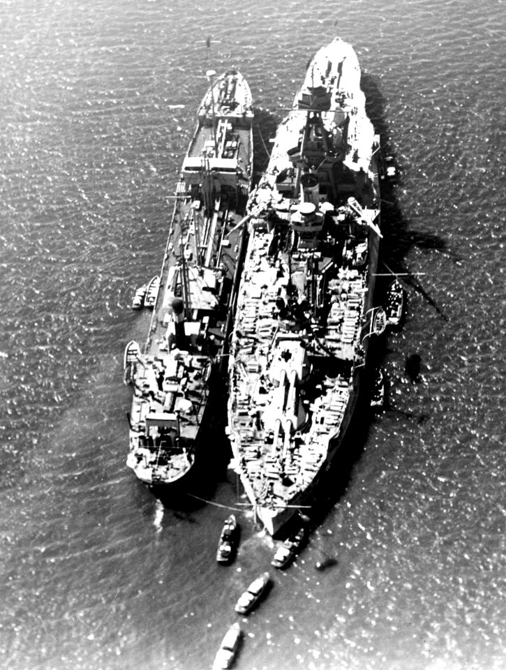 USS Texas (BB-35) refueling from USS Kanawah (AO-1) at San Diego on 30 March 1928
