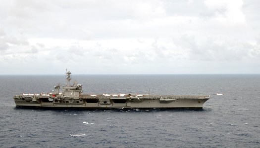 USS Theodore Roosevelt (CVN-71) launching T-45C Goshawk trainers in 2013