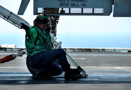 USS Theodore Roosevelt conducts flight operations. (20964170431) photo