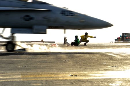 USS Theodore Roosevelt conducts flight operations. (17333047455) photo