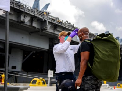 USS Theodore Roosevelt New Phase of Recovery 200501-N-AC117-0030 (49860244161)
