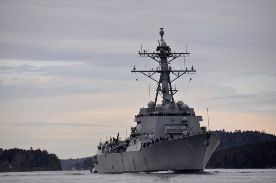 USS Thomas Hudner (DDG-116) during builder's trials