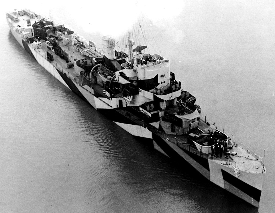 USS Thomason (DE-203) off Charleston, South Carolina (USA), on 17 February 1944 (BS 60778)