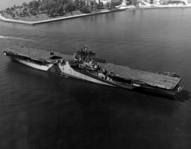 USS Ticonderoga (CV-14) Hampton Roads 30 May 1944