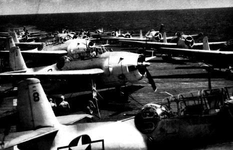 USS Tripoli (CVE-64) flight deck, in 1944