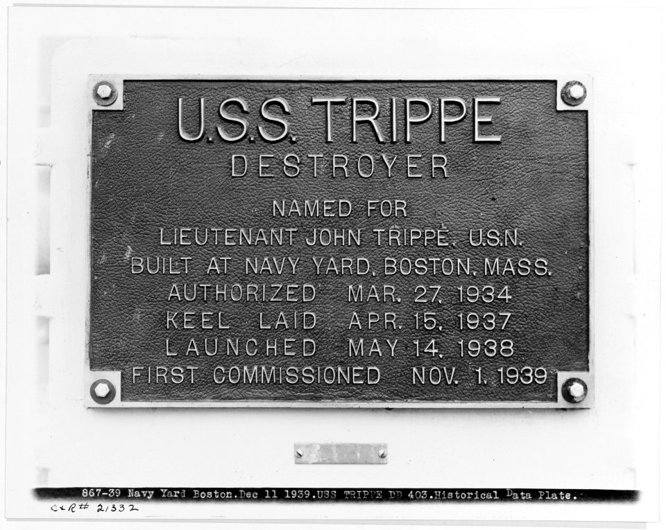USS Trippe - 19-N-21332