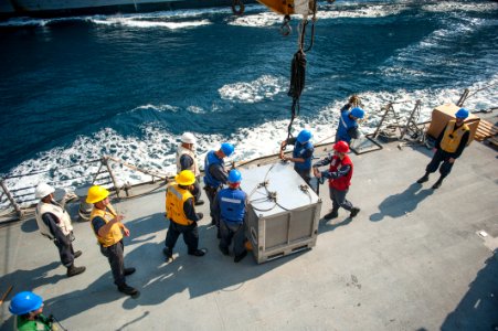 USS Truxtun replenishment at sea 141001-N-EI510-224