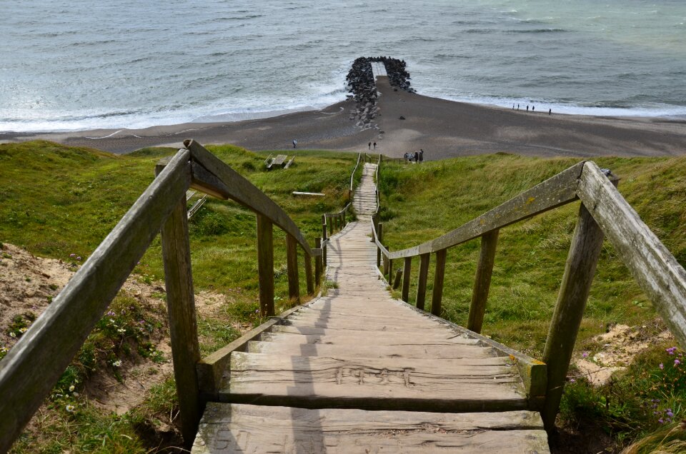 Stairs wood stairs beach