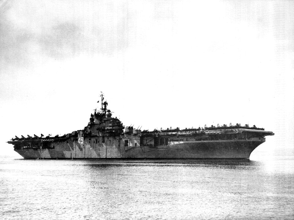 USS Valley Forge (CV-45) at sea c1947