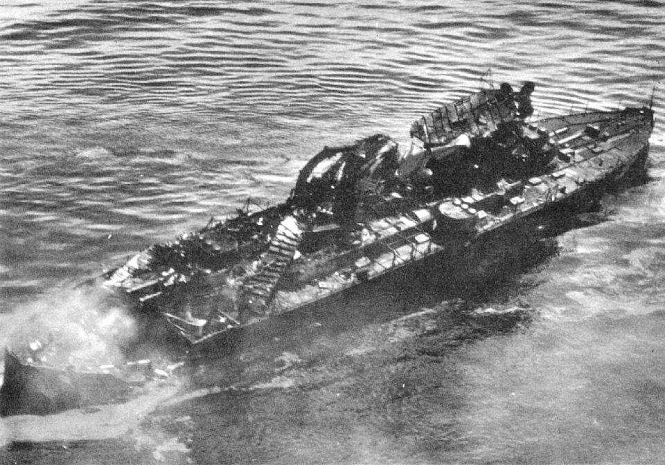 USS Virginia (BB-13) after aireal bombing test