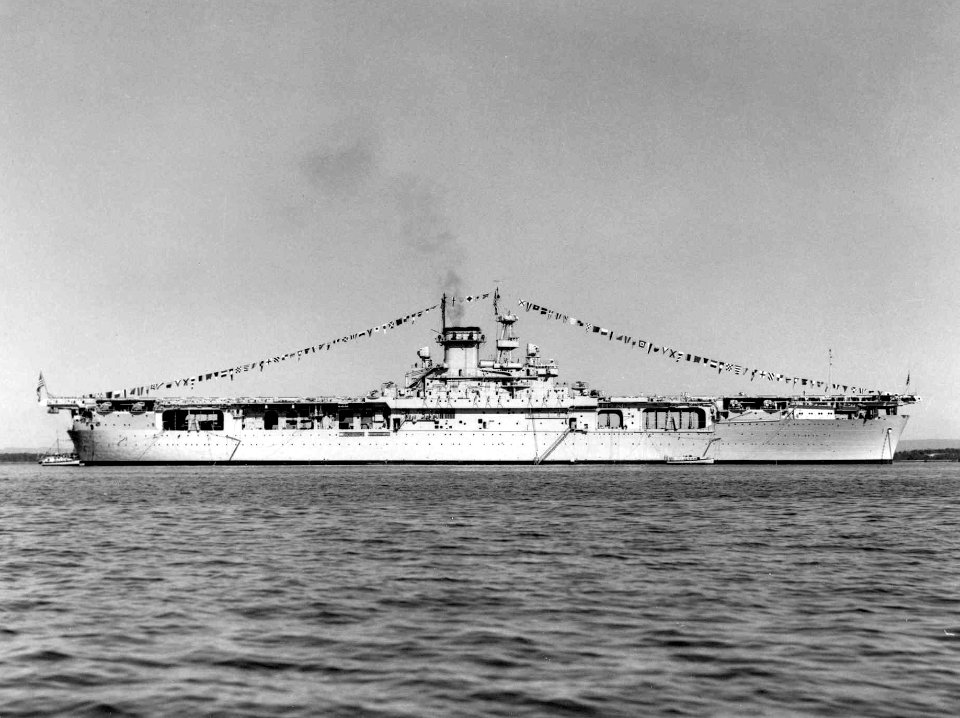 USS Wasp (CV-7) on Navy Day 1940