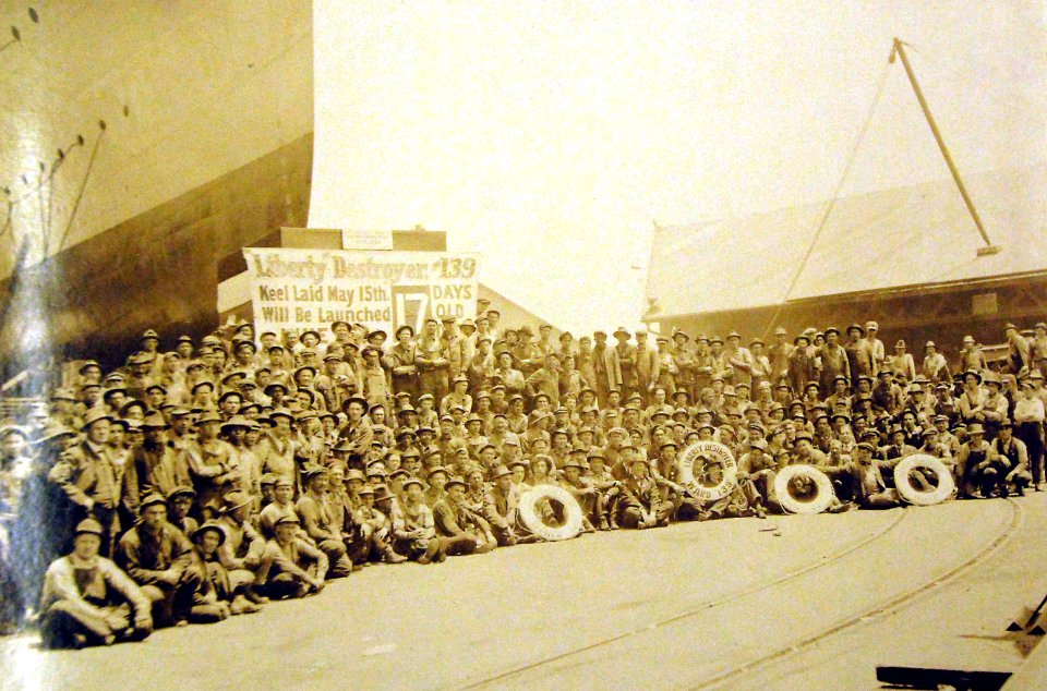 USS Ward (DD 139) construction and launching (26834488123)