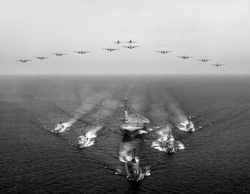 USS Wasp (CVS-18) with Anti-submarine TG Bravo 1961