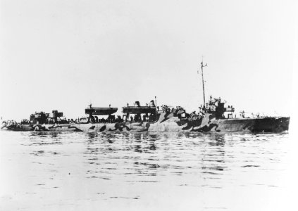 USS Waters (APD-8) underway at sea c1944