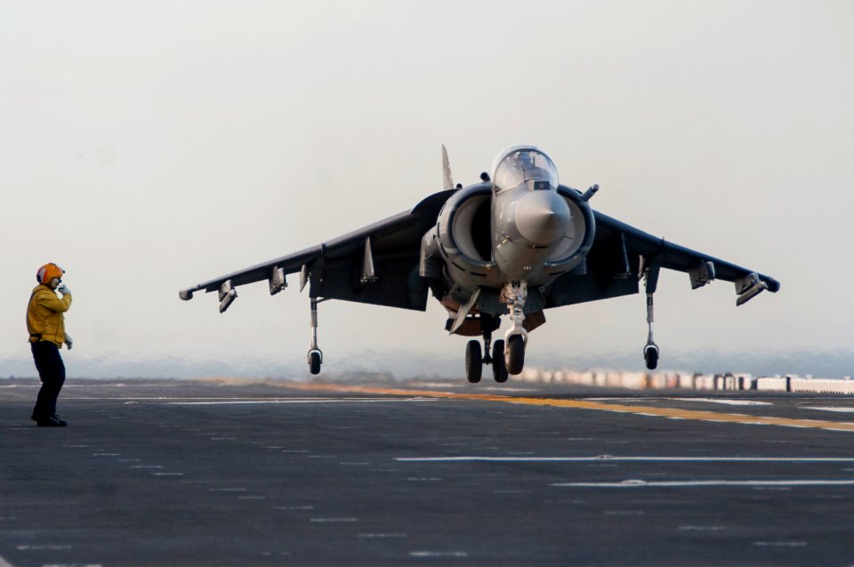 USS Wasp conducts flight operations. (9186094336)