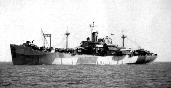USS Westmoreland (APA-104) underway, circa in early 1945 (80-G-K-3007)