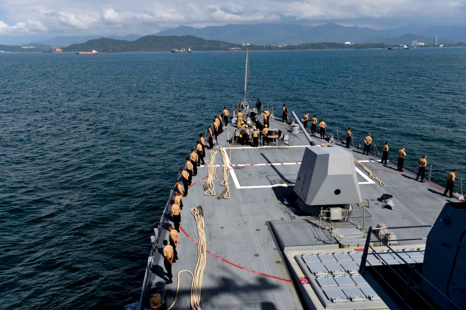 USS William P. Lawrence makes a port visit in Malaysia. (8464480831)