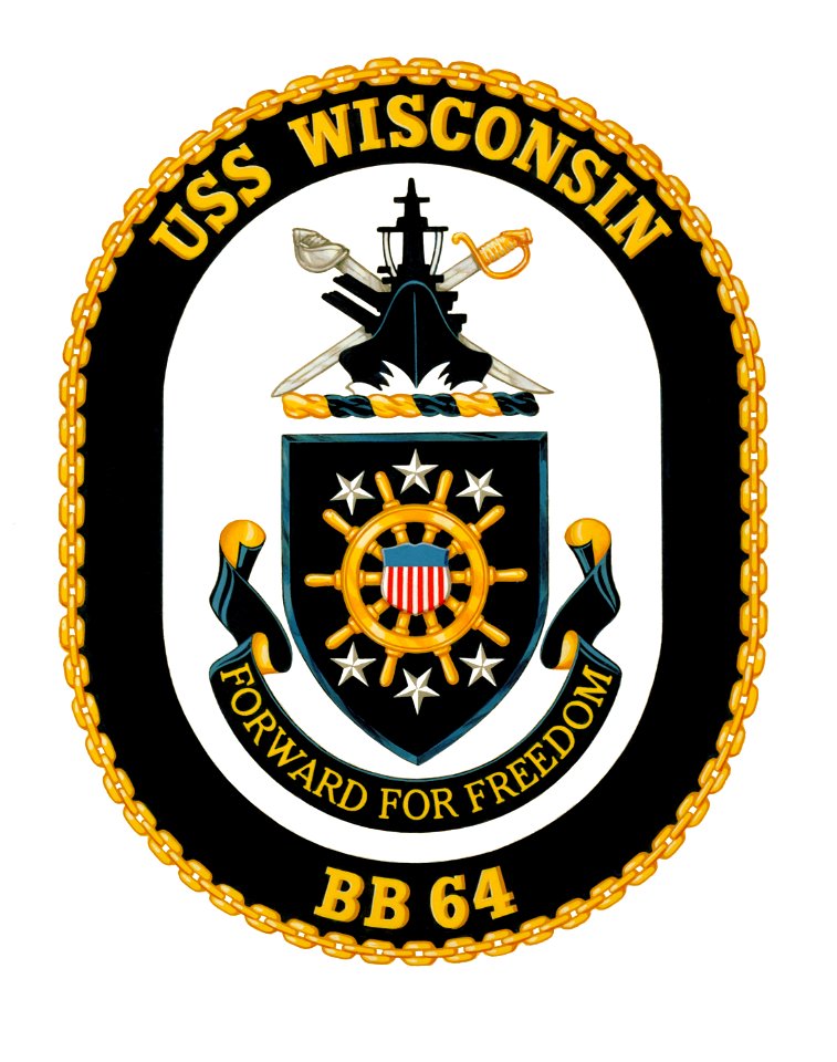USS Wisconsin (BB-64) coat of arms