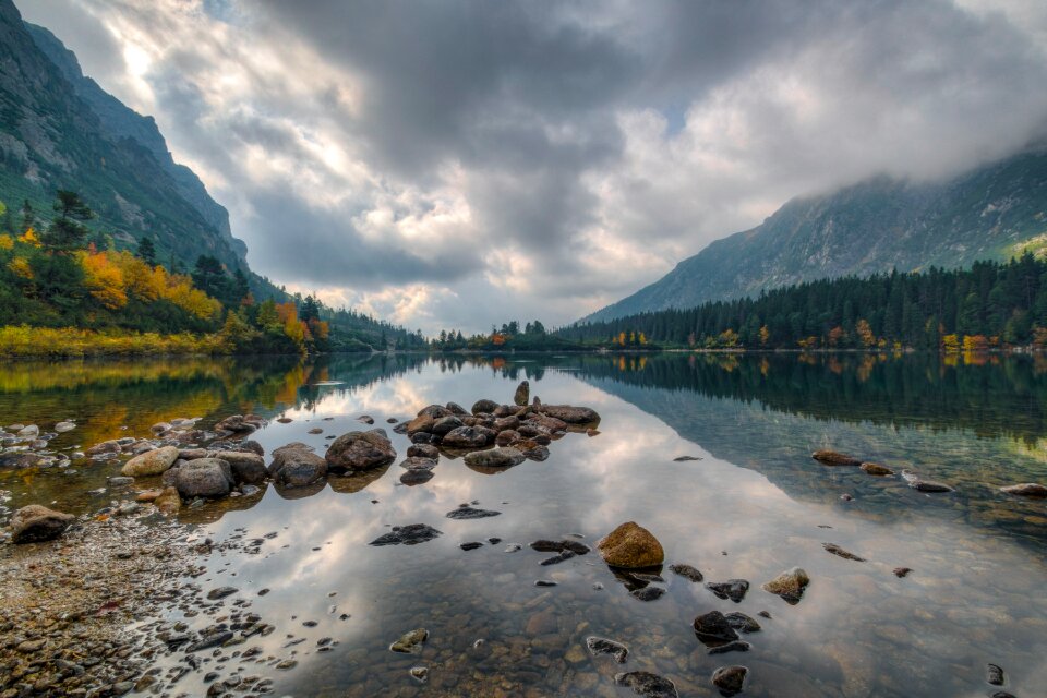 Mountains landscape lake