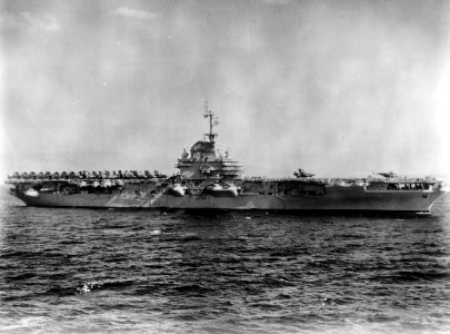 USS Yorktown (CVA-10) at sea on 15 September 1953 (L45-316.03.02)
