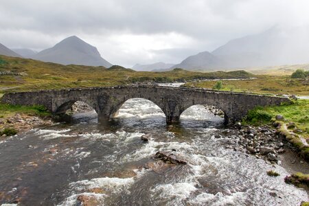 Mountain sky river sligachan