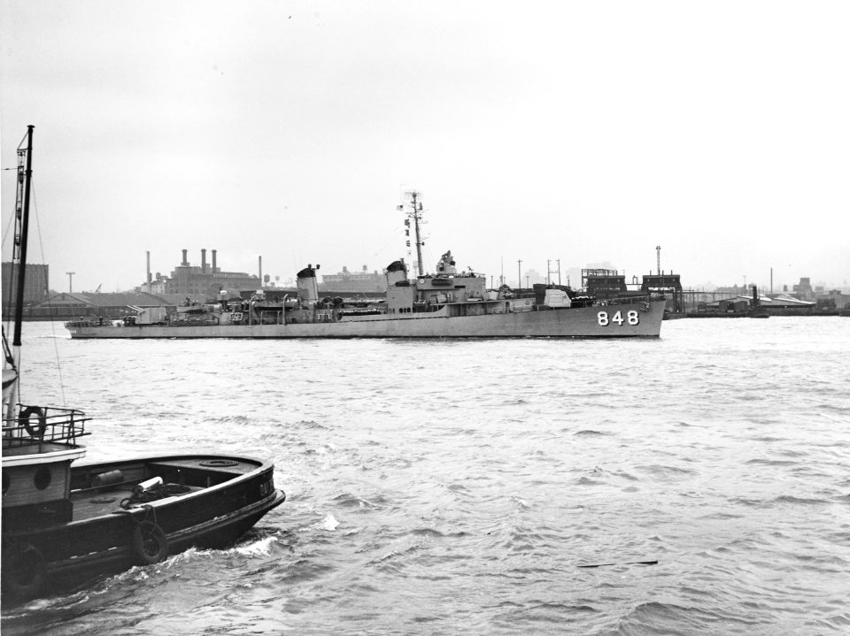 USS Witek (DD-848) at New York City in May 1951