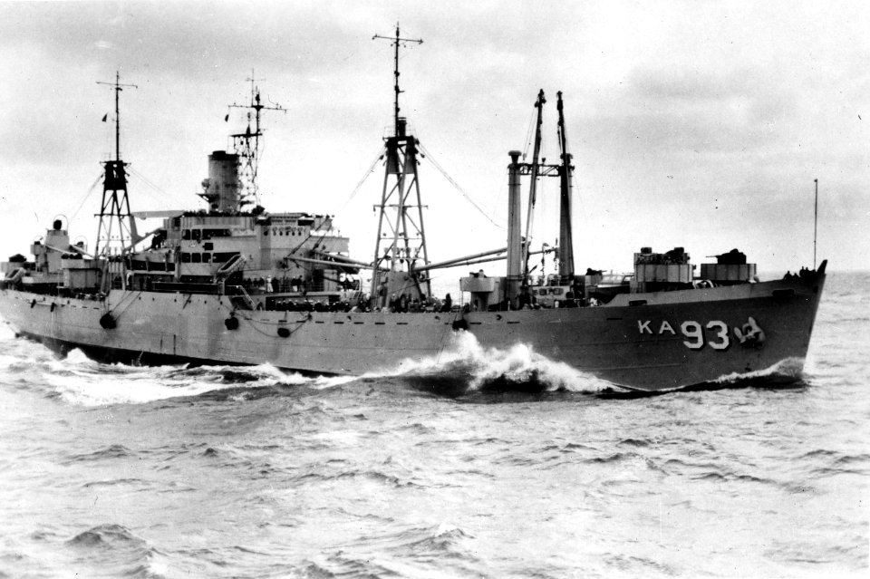 USS Yancey (AKA-93) underway c1952