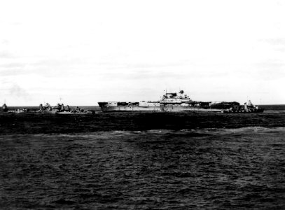USS Yorktown (CV-5) being abandonded, 4 June 1942