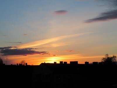 Beautiful sky sweden city